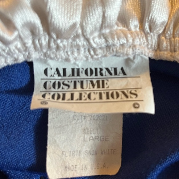 California Costume Collections Snow White Mini Skirt Velvet Bodice Size Large - Picture 3 of 8